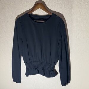 Who What Wear Black Long Sleeve Top